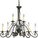 Bradford 9 Light 32 inch Forged Bronze Chandelier Ceiling Light