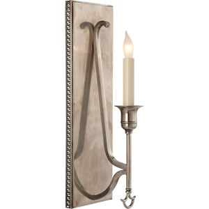 John Rosselli Savannah 1 Light 5 inch Sheffield Silver Sconce Wall Light