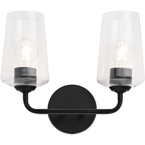 Celino 2 Light 14 inch Black Vanity Light Wall Light