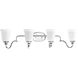 Wander 4 Light 34 inch Polished Chrome Bath Vanity Wall Light, Design Series