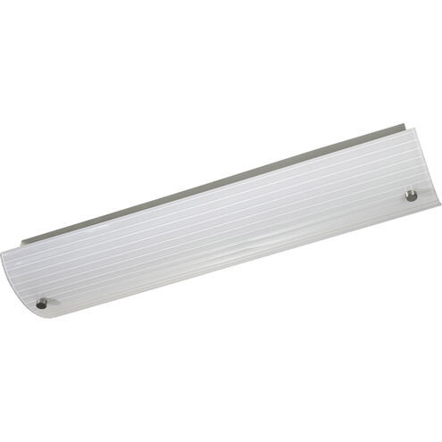 Ribbed Linear Bath 2 Light 25 inch Brushed Nickel Bath Vanity Wall Light