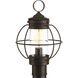 Haddon 1 Light 16.13 inch Antique Bronze Outdoor Post Lantern