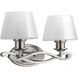 Dazzle 2 Light 16 inch Brushed Nickel Bath Light Wall Light
