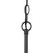 Adley 3 Light 26 inch Matte Black Linear Chandelier Ceiling Light