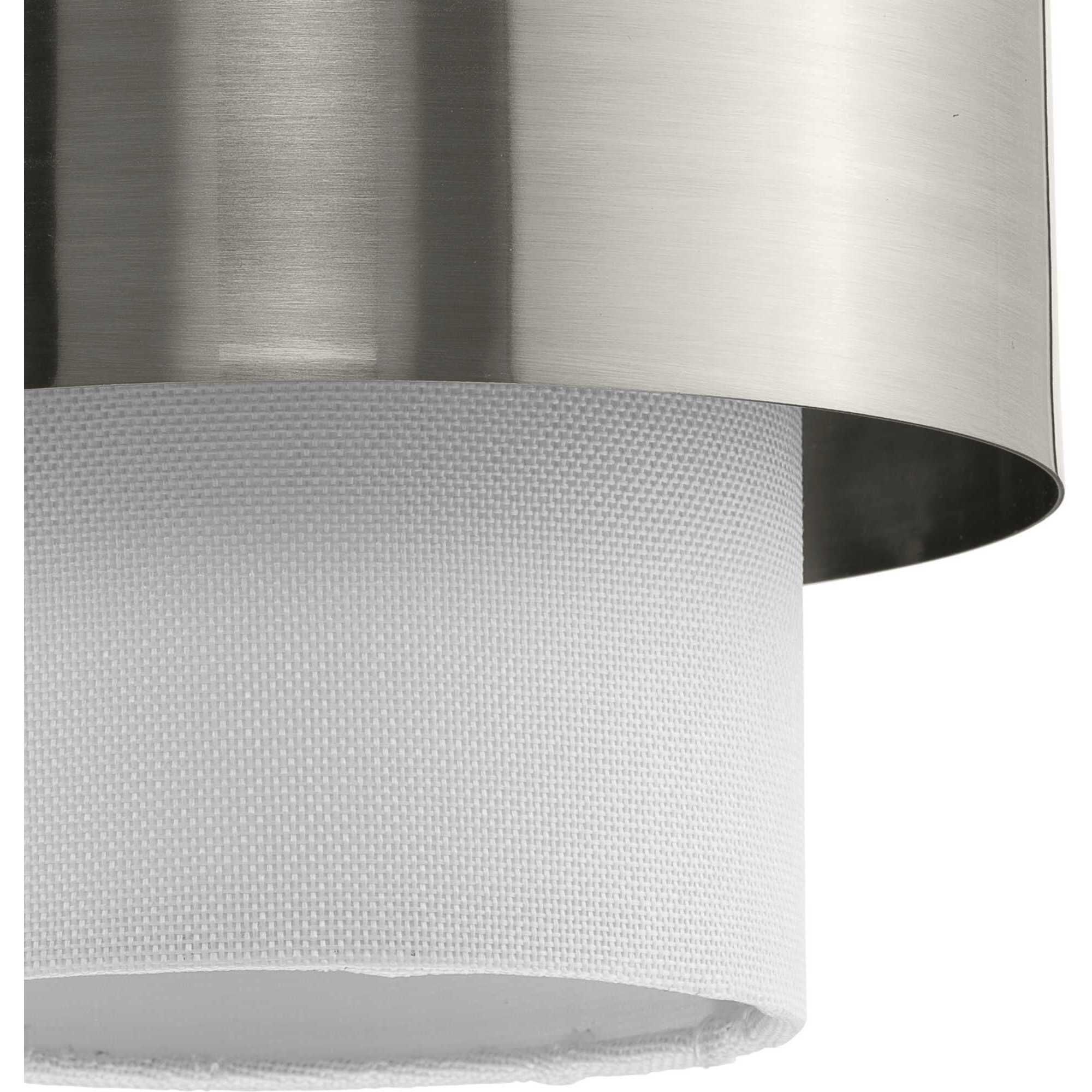 Silva 1 Light 9.5 inch Brushed Nickel Pendant Ceiling Light, Design Series