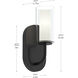 Mack 1 Light 4.75 inch Matte Black Wall Sconce Wall Light