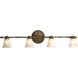 Savannah 4 Light 34 inch Burnished Chestnut Close-to-Ceiling Ceiling Light