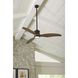 Farris 60 inch Oil Rubbed Bronze with Walnut Blades Ceiling Fan, Progress LED