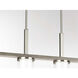 Mast 4 Light 38 inch Brushed Nickel Linear Chandelier Ceiling Light