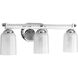 Carlyn 3 Light 22.63 inch Polished Nickel Bath Vanity Wall Light, Design Series