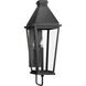 Richmond Hill 1 Light 29 inch Textured Black Outdoor Wall Lantern, Design Series