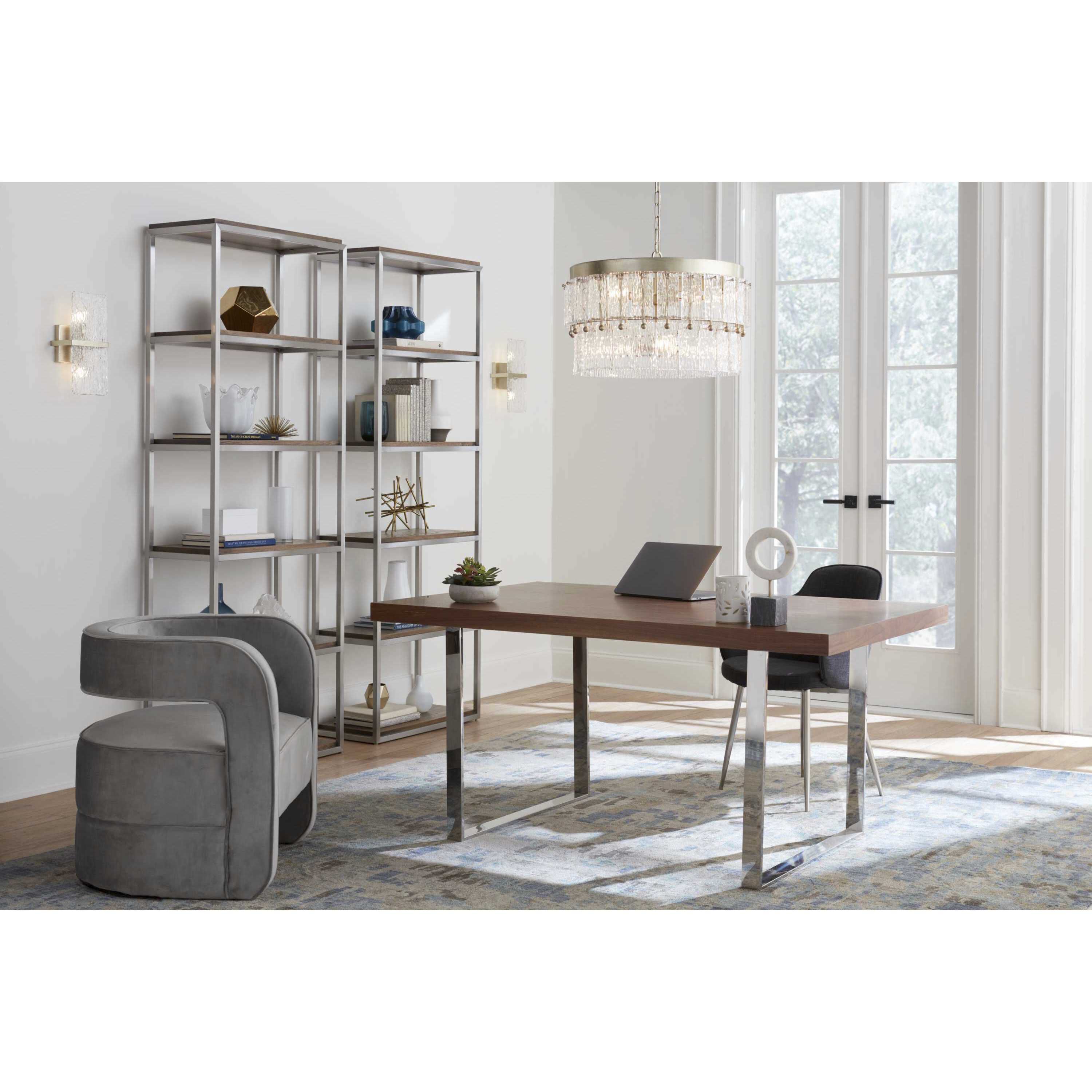 Chevall 2 Light 7 inch Gilded Silver Wall Sconce Wall Light, Design Series