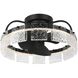 Fanin 20.62 inch Matte Black Outdoor Ceiling Fan