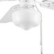 School House 1 Light White Fan Light Kit