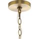Gilliam 4 Light 15 inch Vintage Brass Foyer Light Ceiling Light