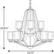 Kene 9 Light 33 inch Graphite Chandelier Ceiling Light