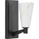 Tosca 1 Light 6 inch Matte Black Wall Bracket Wall Light, Design Series