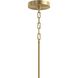 Replay 5 Light 21 inch Brushed Gold Chandelier Ceiling Light