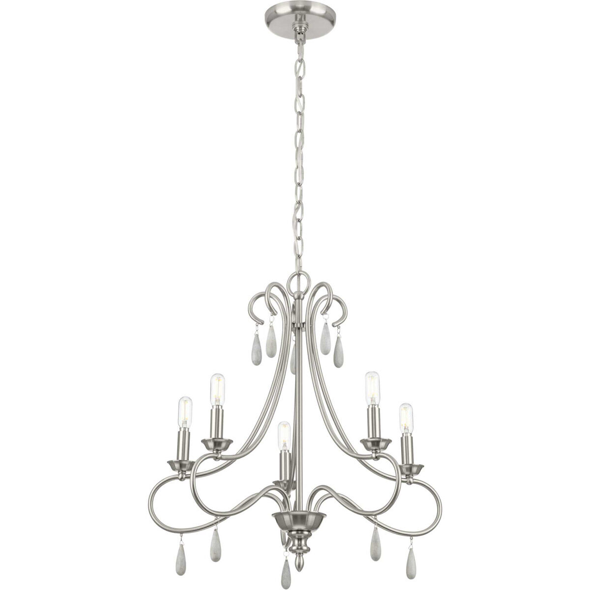 Vinings 5 Light 22 inch Brushed Nickel Chandelier Ceiling Light
