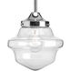 Academy 1 Light 8 inch Polished Chrome Pendant Ceiling Light