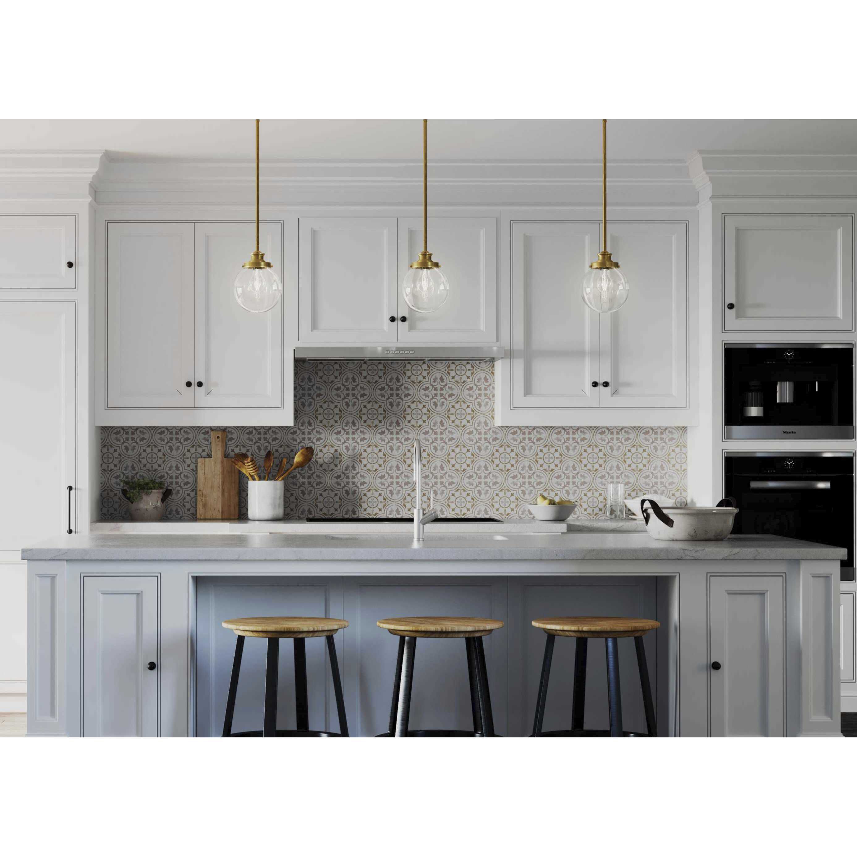 Penn 1 Light 6.88 inch Natural Brass Mini-Pendant Ceiling Light