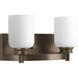 Orbitz 2 Light 13 inch Antique Bronze Bath Vanity Wall Light
