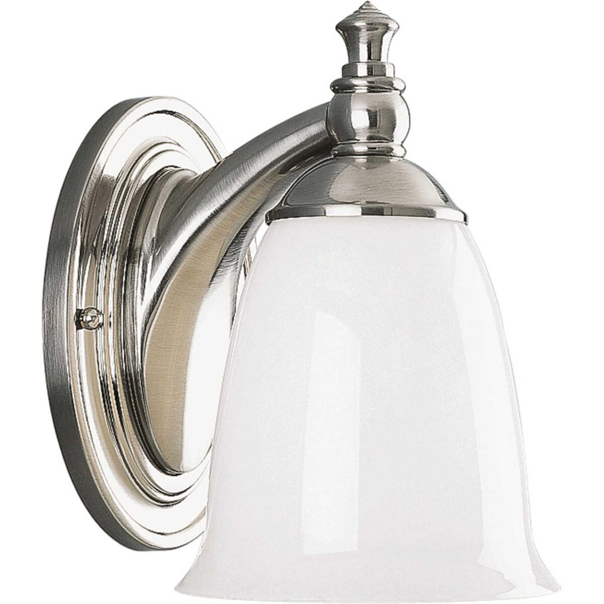 Victorian 1 Light 6 inch Brushed Nickel Bath Vanity Wall Light, Delta