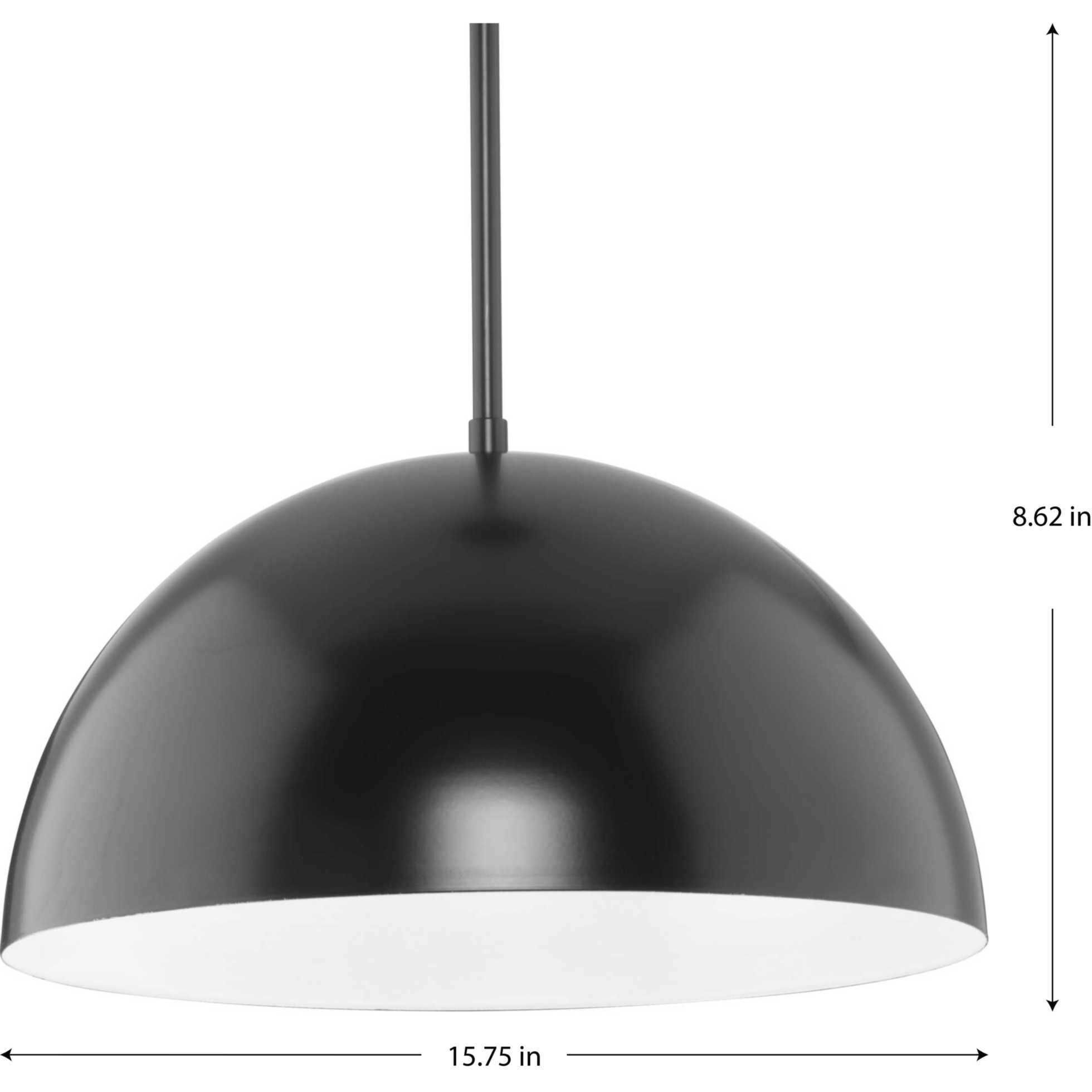 Perimeter 1 Light 15.75 inch Matte Black Pendant Ceiling Light