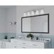 Bravo 5 Light 46.25 inch Brushed Nickel Bath Vanity Wall Light