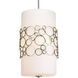 Bingo 3 Light 14 inch Brushed Nickel Pendant Ceiling Light