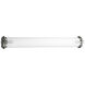 Linear Fluorescent Bath 2 Light 5.25 inch Brushed Nickel Bath Vanity Wall Light