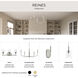 Reines 2 Light 14.75 inch Brushed Nickel Bath Vanity Wall Light