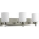 Orbitz 3 Light 21.75 inch Brushed Nickel Bath Vanity Wall Light