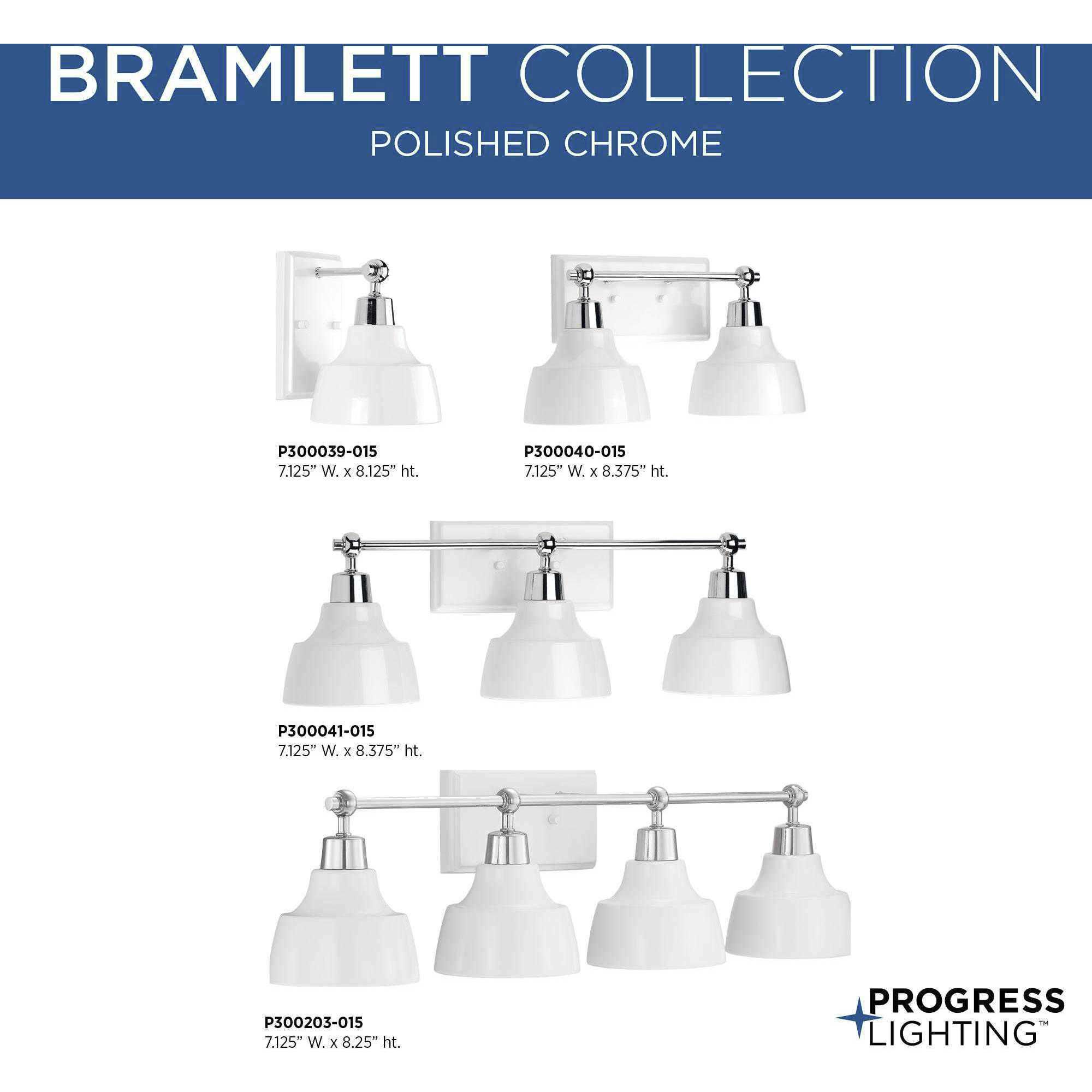 Bramlett 1 Light 6 inch Polished Chrome Bath Vanity Wall Light