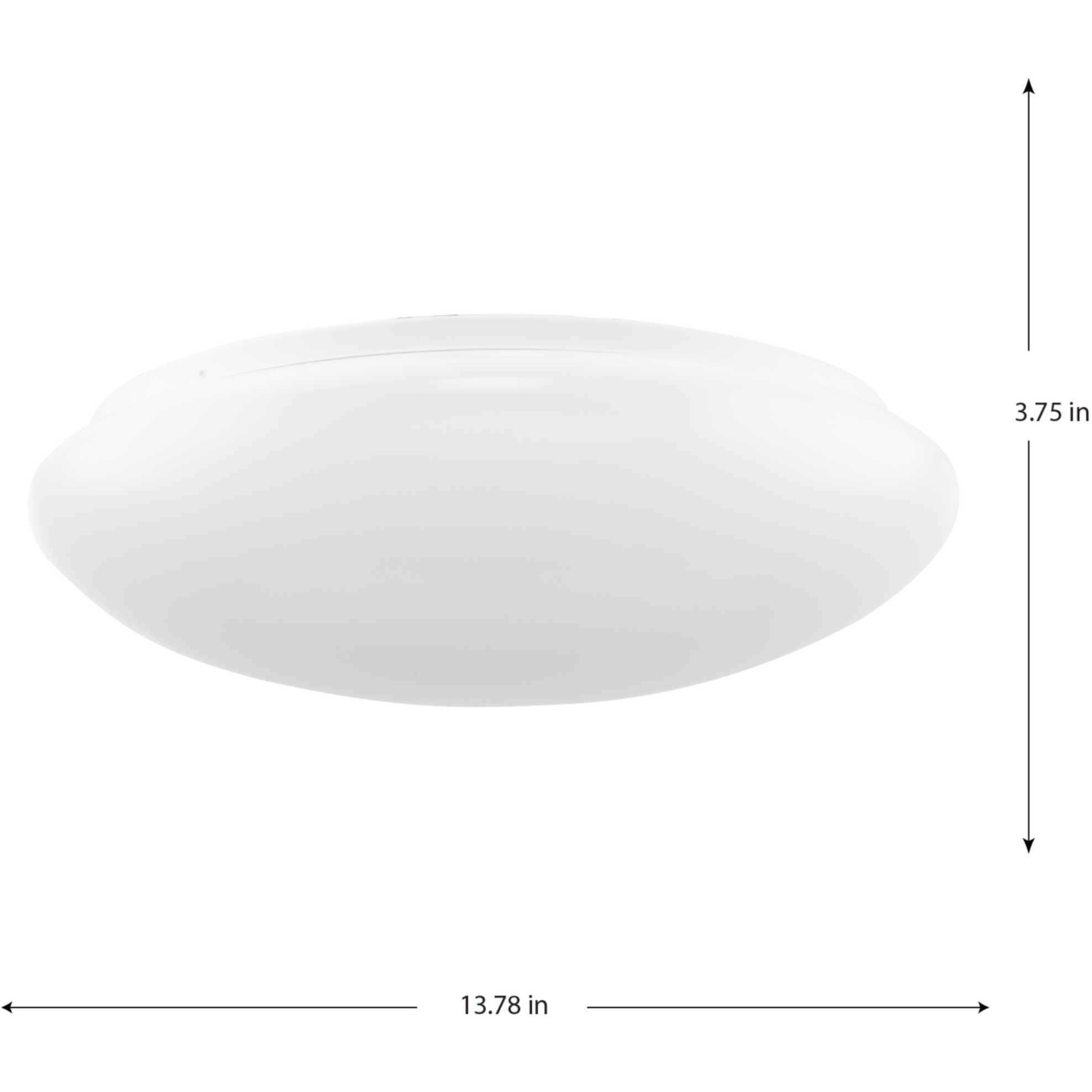 Cloud LED LED 13.78 inch White Flush Mount Ceiling Light, Medium, Progress LED