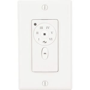 Signature White Fan Wall Control, for DC Motor