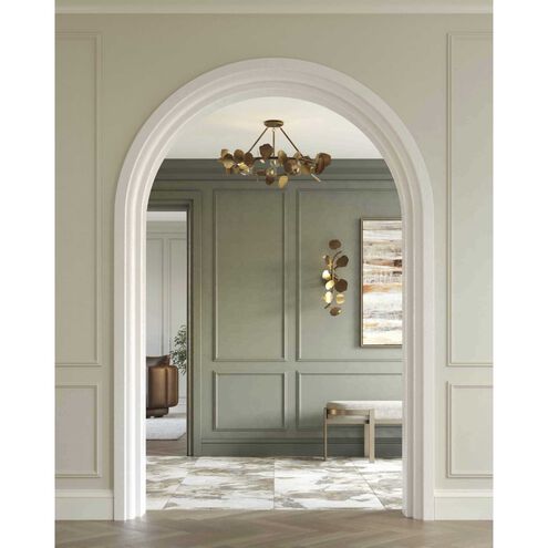 Laurel 6 Light 28 inch Gold Ombre Semi-Flush Mount Ceiling Light, Design Series