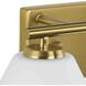 Copeland 2 Light 15 inch Brushed Gold Vanity Light Wall Light