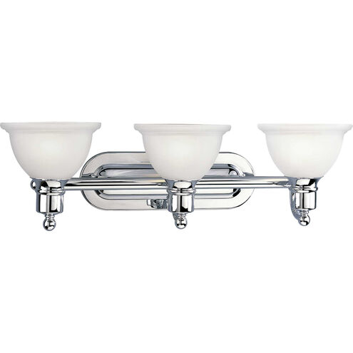 Madison 3 Light 27.5 inch Polished Chrome Bath Vanity Wall Light
