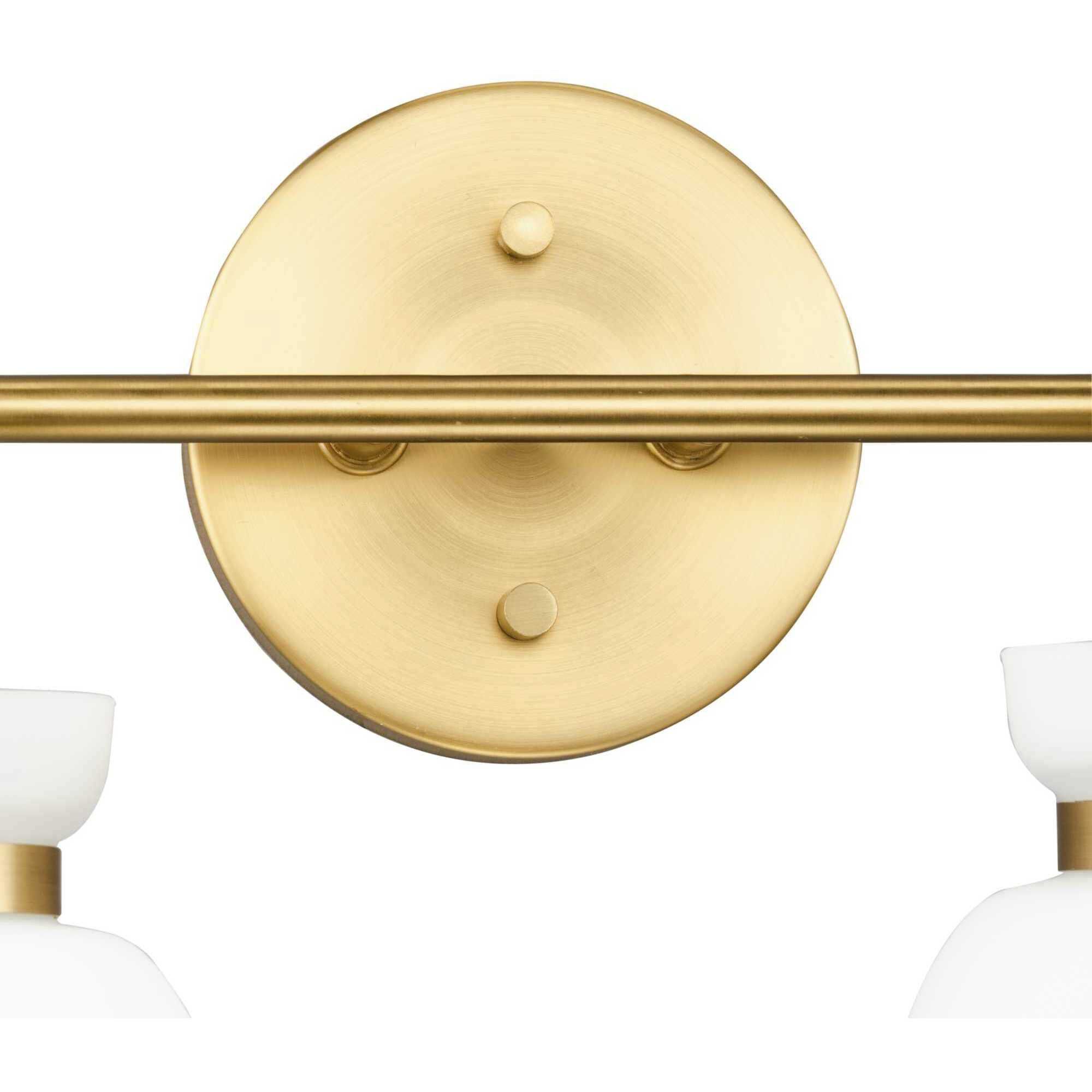 Lexie 4 Light 30 inch Brushed Gold Bathroom Vanity Light Wall Light