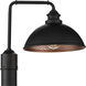 Englewood 1 Light 16 inch Textured Black Outdoor Post Lantern