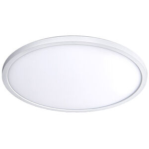 Round LED 11 inch White Flush Mount Ceiling Light in 3000K