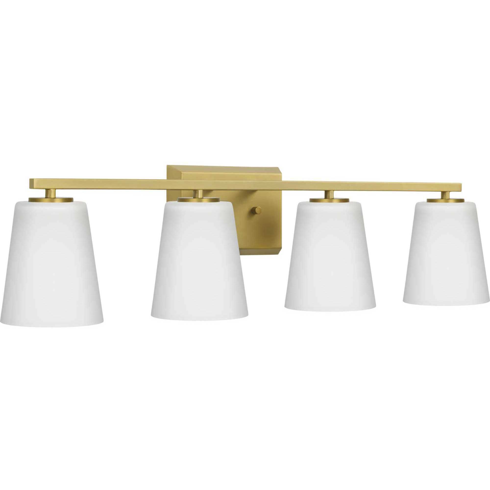 Vertex 4 Light 29 inch Brushed Gold Bath Light Wall Light