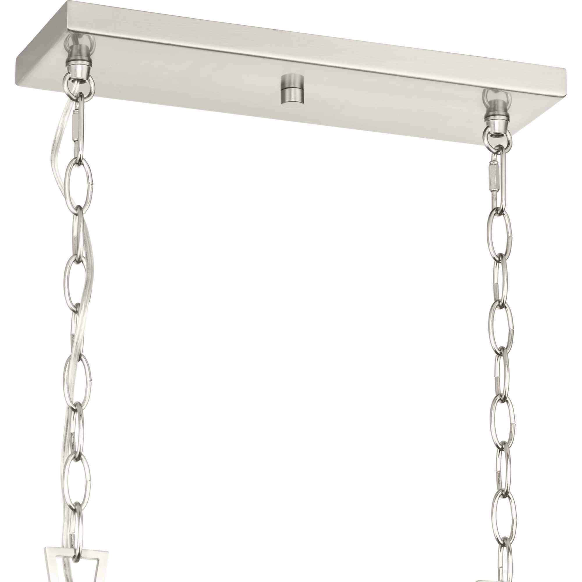 Goodwin 4 Light 40.38 inch Brushed Nickel Linear Chandelier Ceiling Light