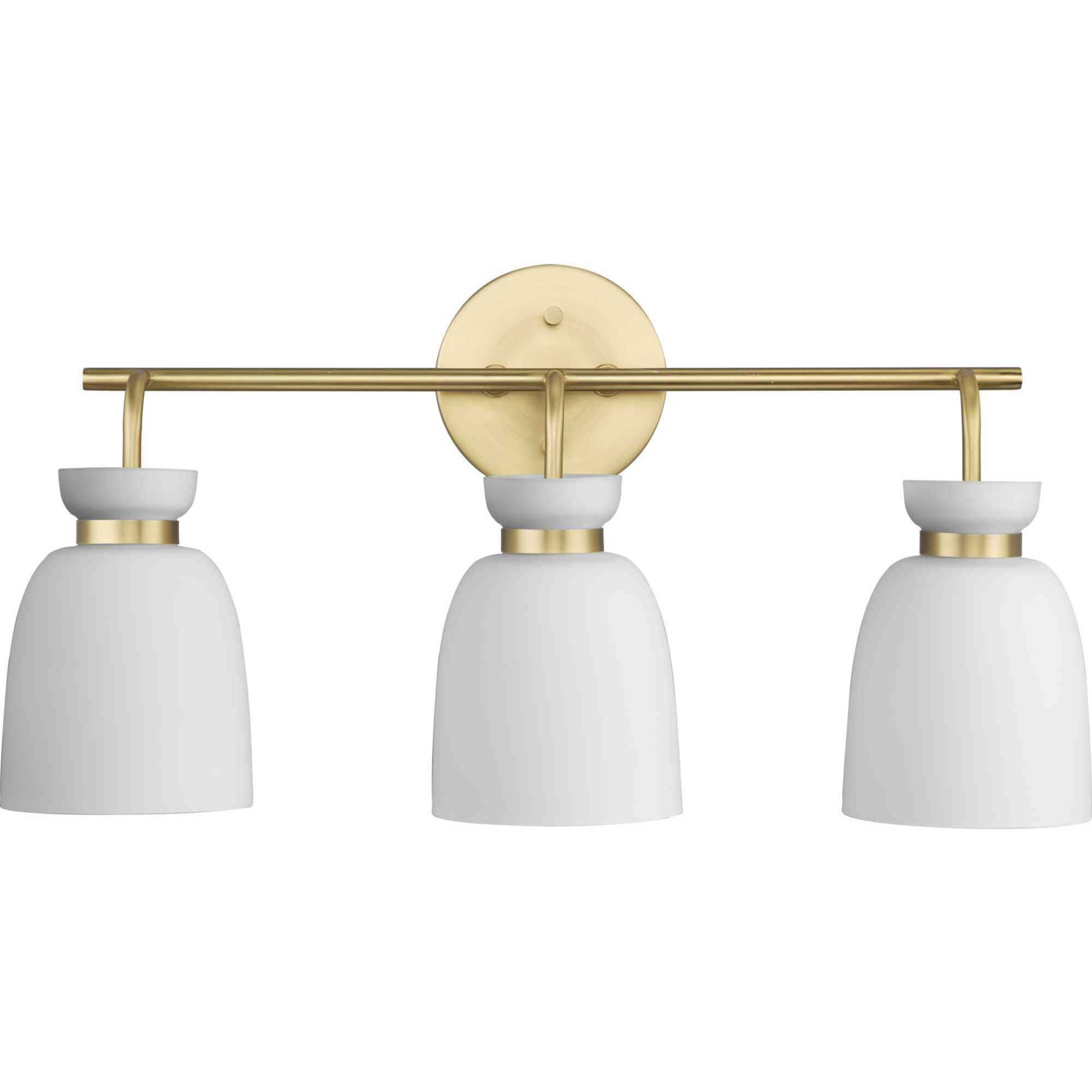 Lexie 3 Light 22 inch Brushed Gold Bathroom Vanity Light Wall Light