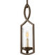 Soiree 1 Light 6 inch Antique Bronze Mini-Pendant Ceiling Light, Design Series