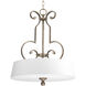 Stroll 3 Light 19.75 inch Pebbles Inverted Foyer Pendant Ceiling Light