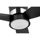 Brant 52 inch Matte Black Ceiling Fan