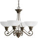 Pavilion 4 Light 28 inch Antique Bronze Chandelier Ceiling Light