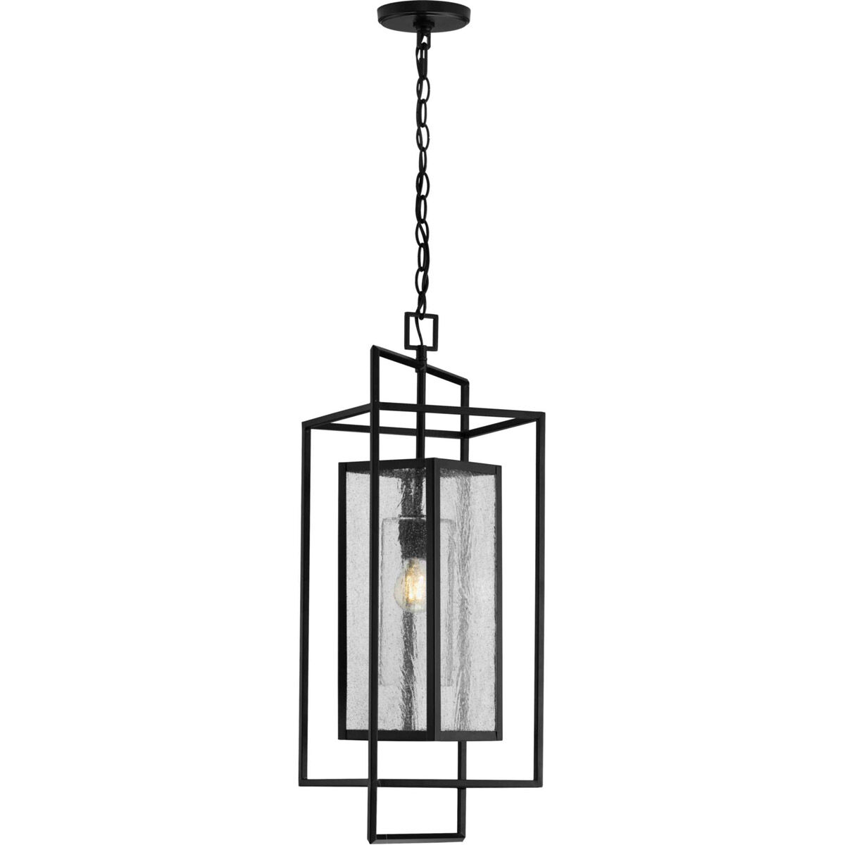 Navarre 1 Light Matte Black Outdoor Pendant